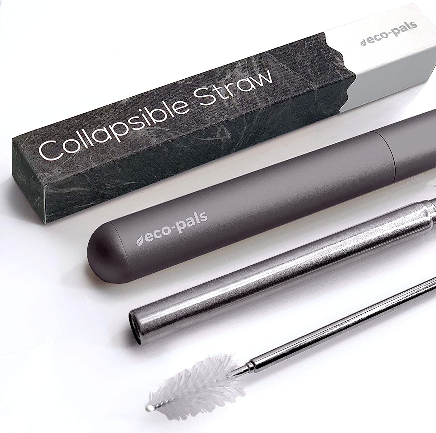 Reusable Foldable Straw w/ Soft Silicone Mouthpiece