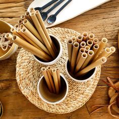 Yellow Bamboo Organic Drinking Paper Straws 100ct.