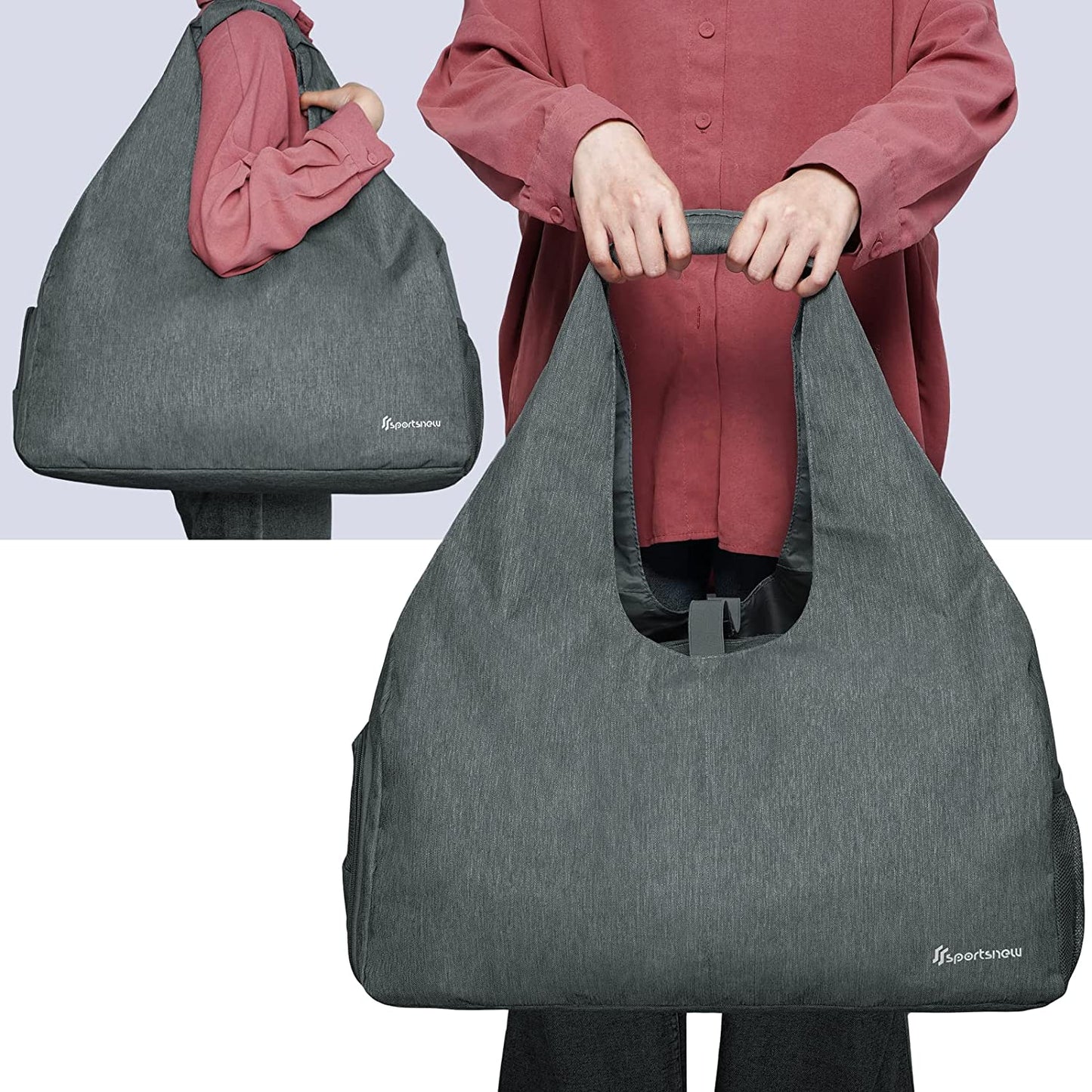Yoga Mat Tote Bag Fits Mats w/ Carrying Strap LARGE