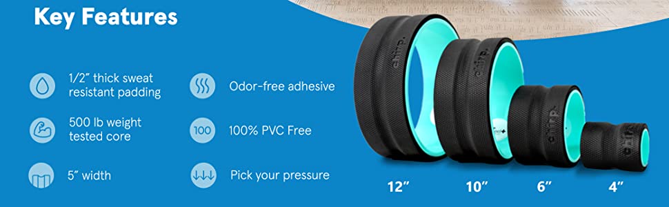 Foam Roller w/ Foam Padding For Deep Tissue Massage