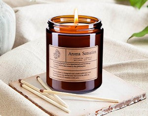 Aromatherapy Soy Candles Natural Lavender Scent Stress Relief