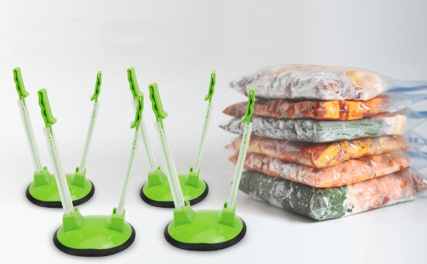 Baggy Rack Holder For Food Prep - 4 Pack