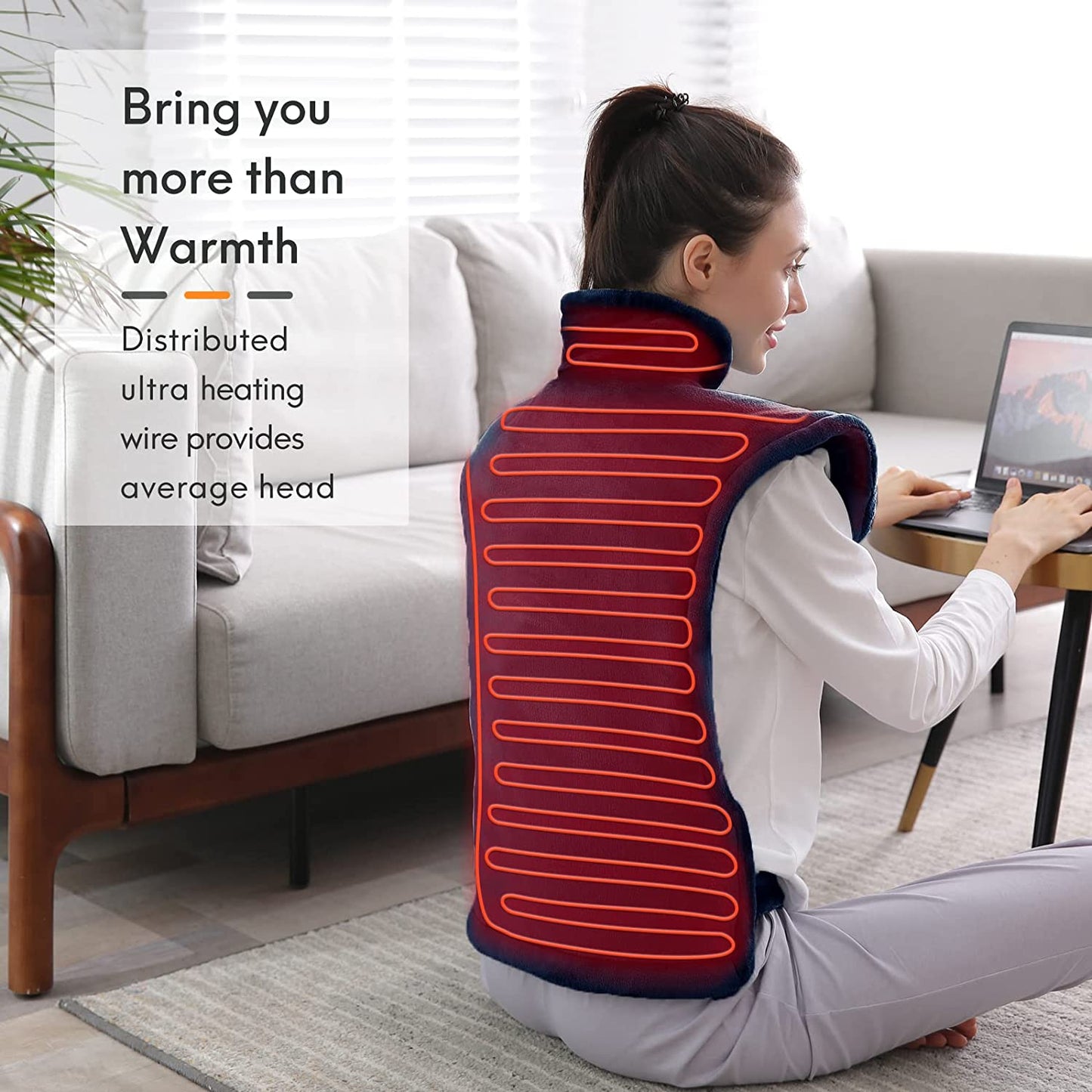 Wearable Heating Pad for Back and Shoulder 24x34