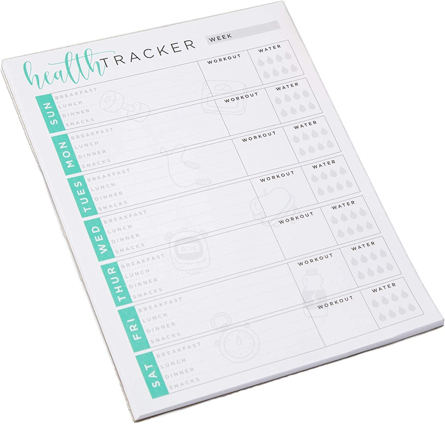 Weekly Health & Wellness Tracker Journal Exercise Planner