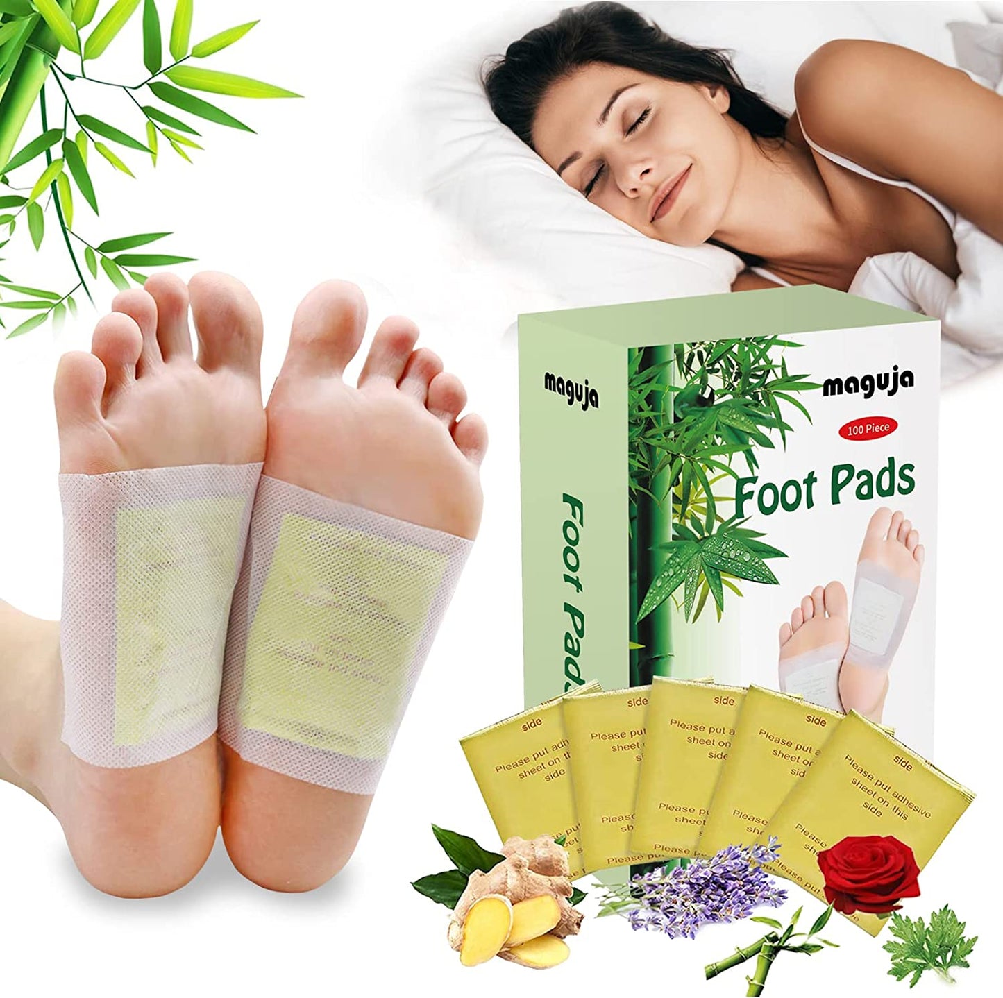 Organic Foot Pads Natural Ginger Ingredients Foot & Body Care