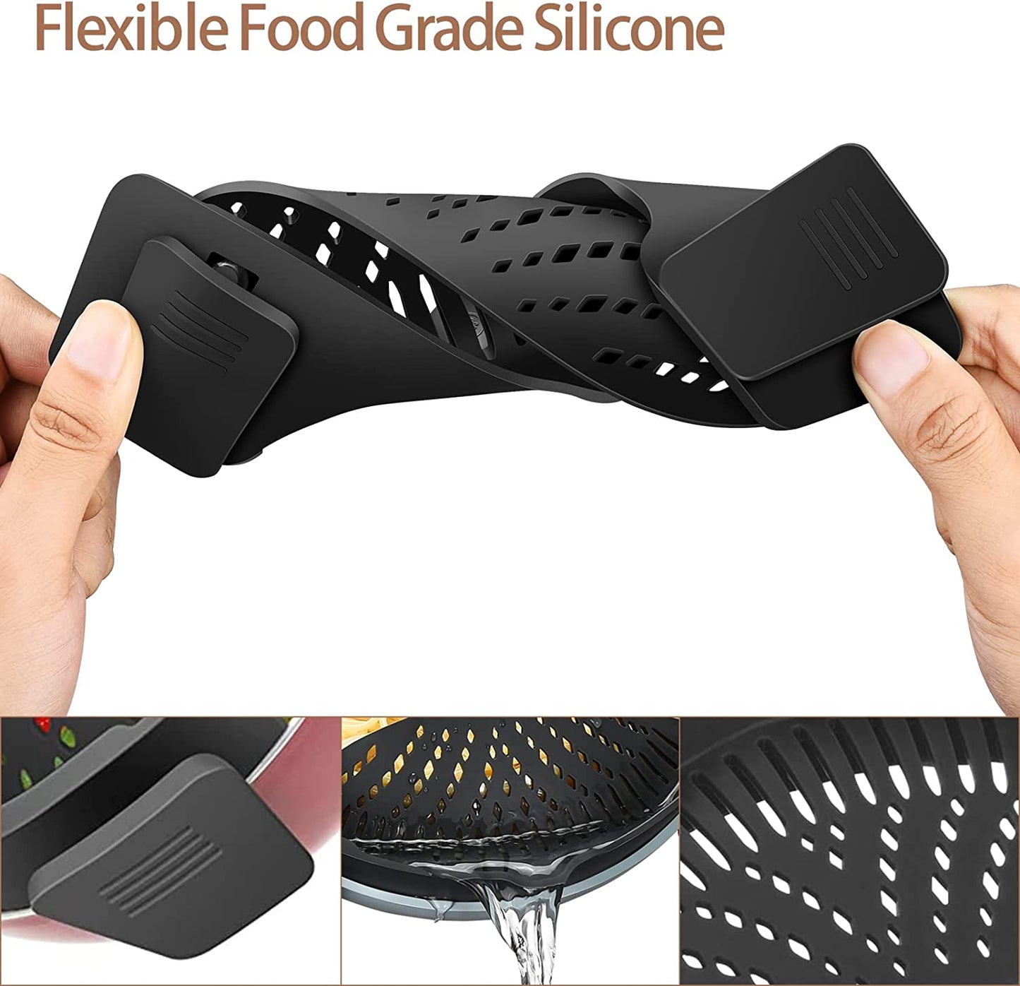 Silicone Food Strainer Clip Heat Resistant