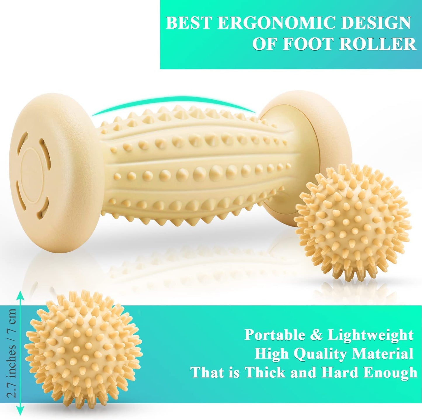 Foot Roller Massage Ball for Plantar Fasciitis Relief Foot Arch Pain Myofascial Pain & Body Muscle Pain