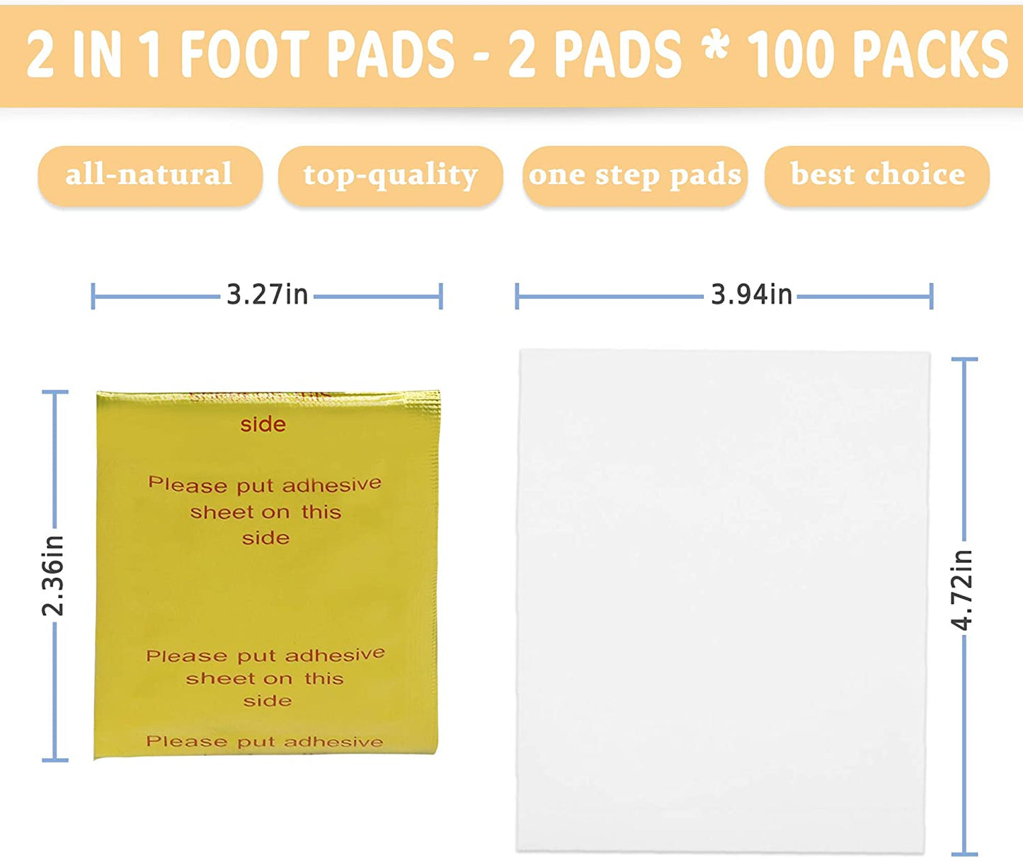Organic Foot Pads Natural Ginger Ingredients Foot & Body Care