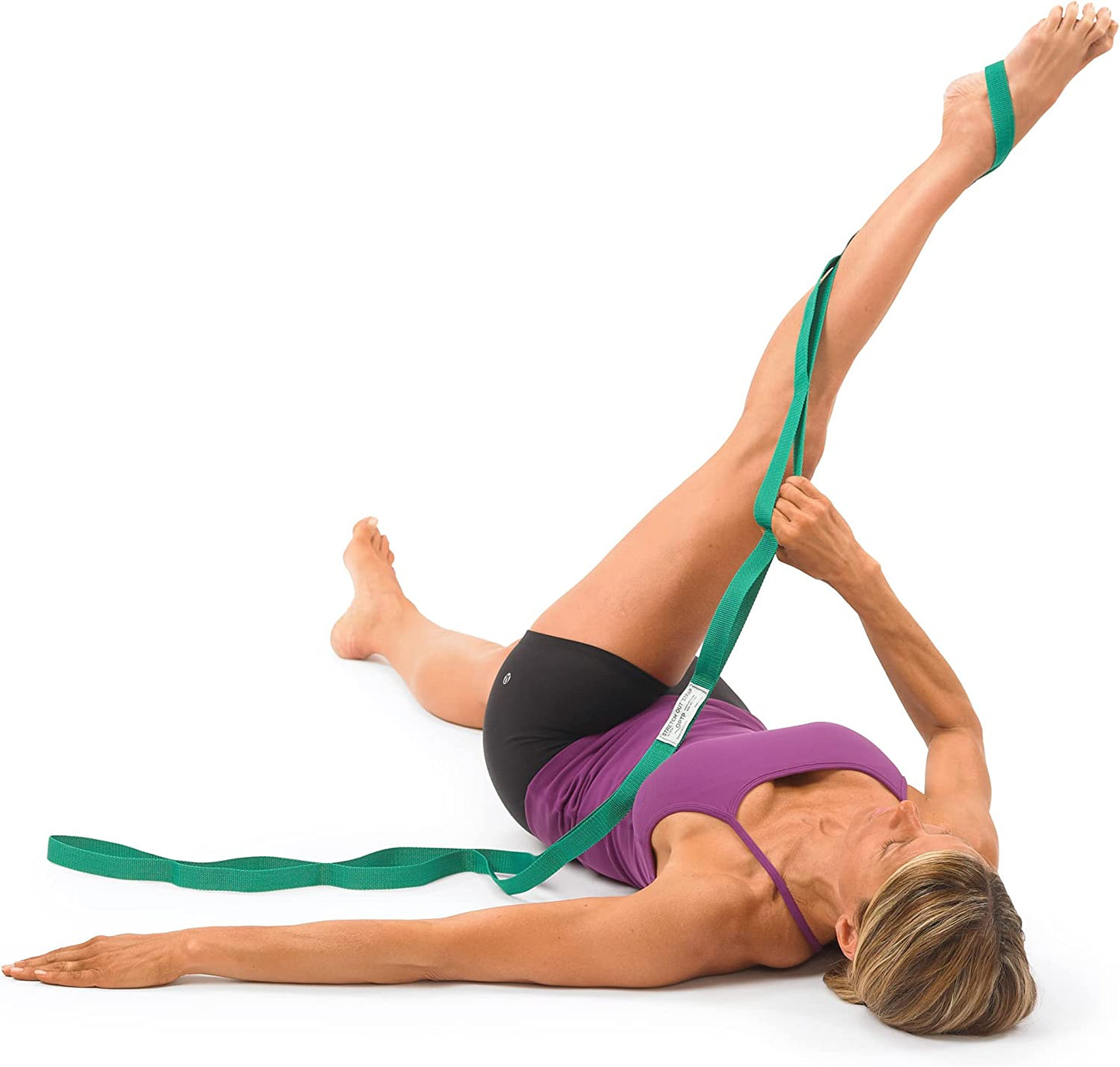Stretch Band Strap w/ Exercise Book Top Choice of Physical Therapists & Athletic Trainers