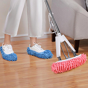 Mop Slippers Shoes 5 Pairs Foot Socks (10 Pieces)