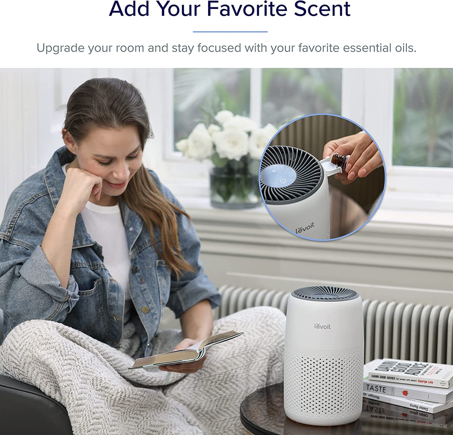 Air Purifiers w/ HEPA Filter for Bedroom Home