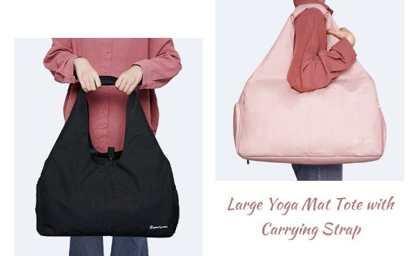 Yoga Mat Tote Bag Fits Mats w/ Carrying Strap LARGE
